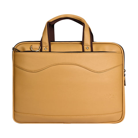 Elegant Mustard office Laptop Messenger File For Women
