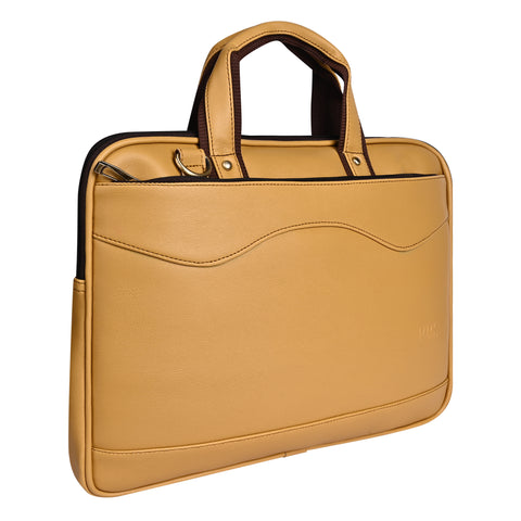 Elegant Mustard office Laptop Messenger File For Women