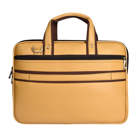 Elegant Mustard office Laptop Messenger File For Women