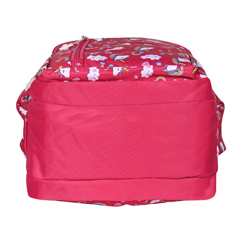 Stylish pretty pink Printed backpack for Girls For School, College, Office, Travel.
