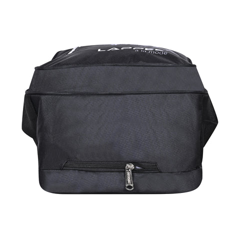 Lappee LION Stylish Black Casual Backpack with Rain Cover for Boys Bagpack for College, Office, School,Travel.