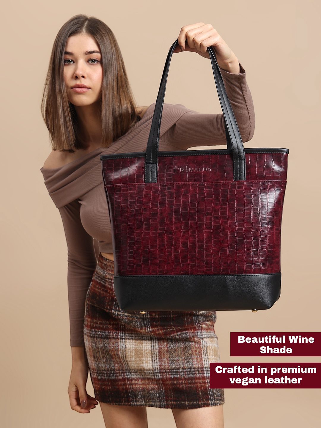 Keesha Croco Tote Bag Everyday Goto Handbag