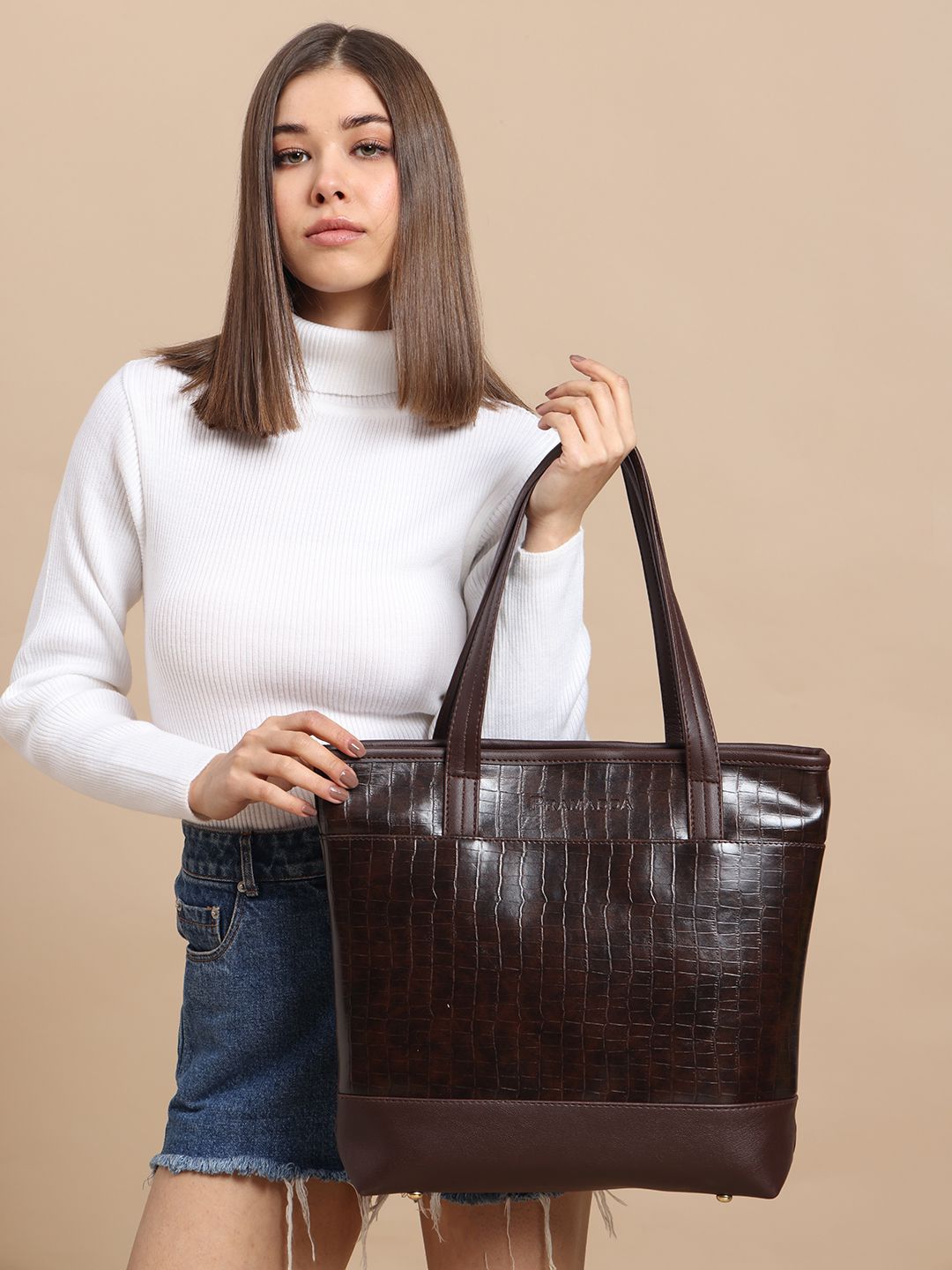 Keesha Croco Tote Bag Everyday Goto Handbag