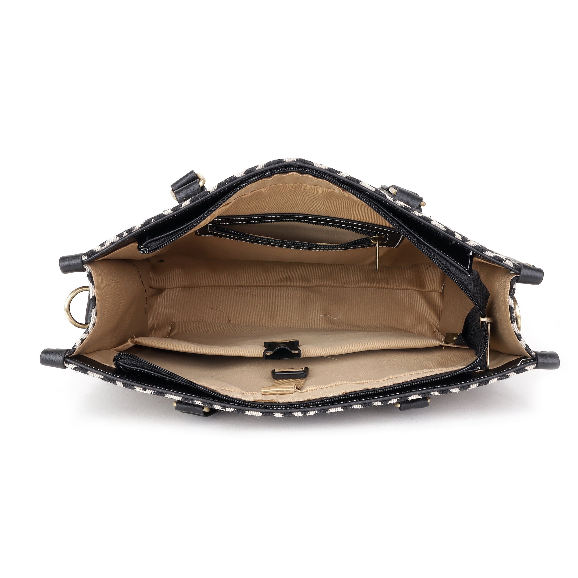 Black Inaya Canvas Tote Bag- Clearance Sale