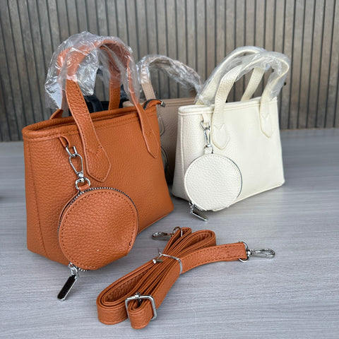 Classic Maria sling crossbody bag with coin pouch.