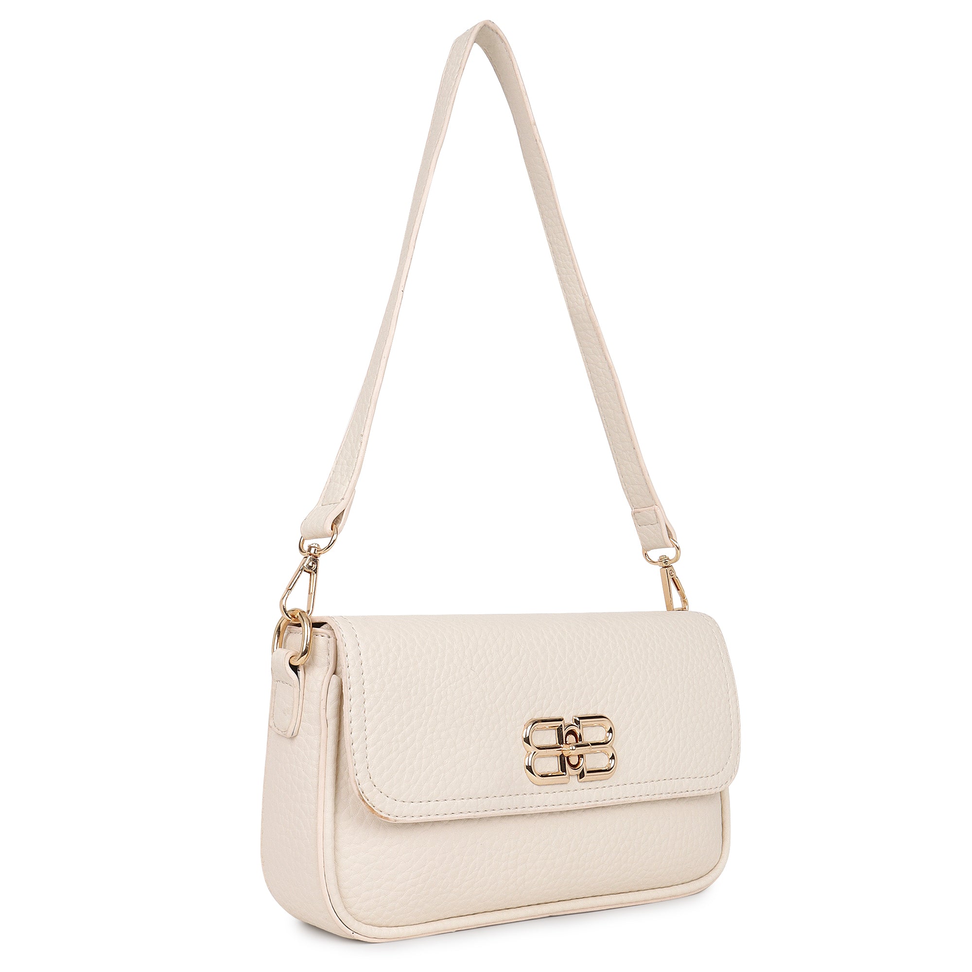 Brown Bianca Tote with Ivory Emma Shoulder Bag