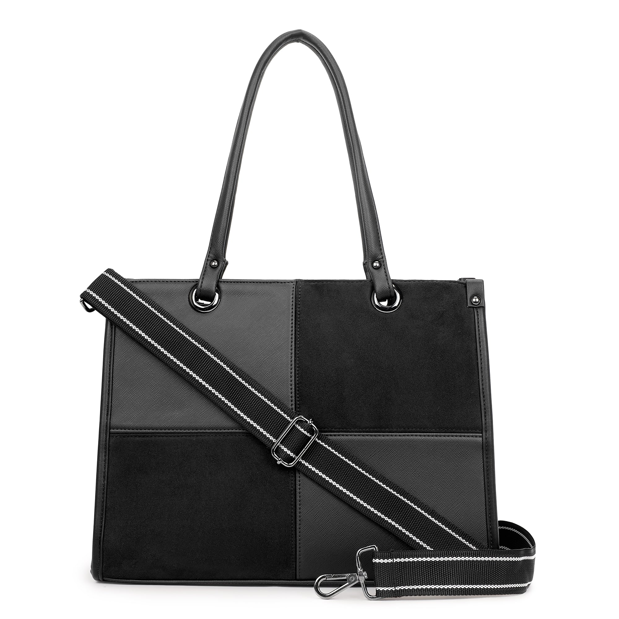 Hazel Suede Tote Bag. (15.5" inch)