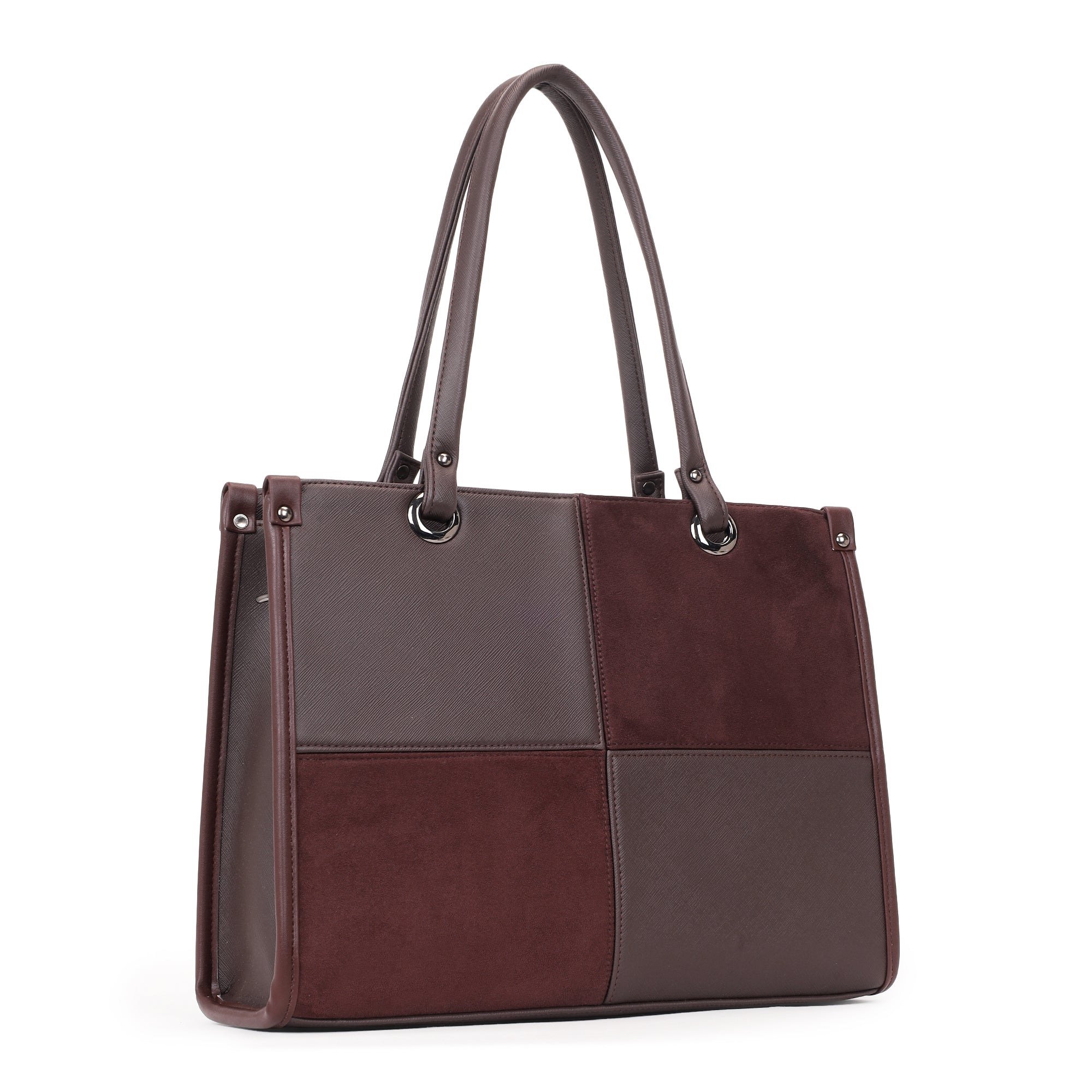 Hazel Suede Tote Bag. (15.5" inch)