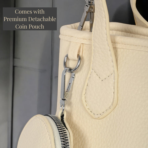 Classic Maria sling crossbody bag with coin pouch.