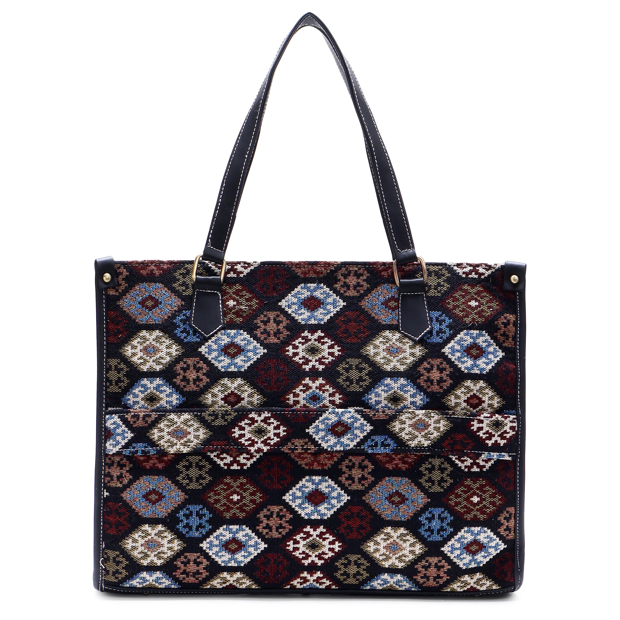 Multi Boho Print Aisha Canvas Tote Bag- Clearance Sale