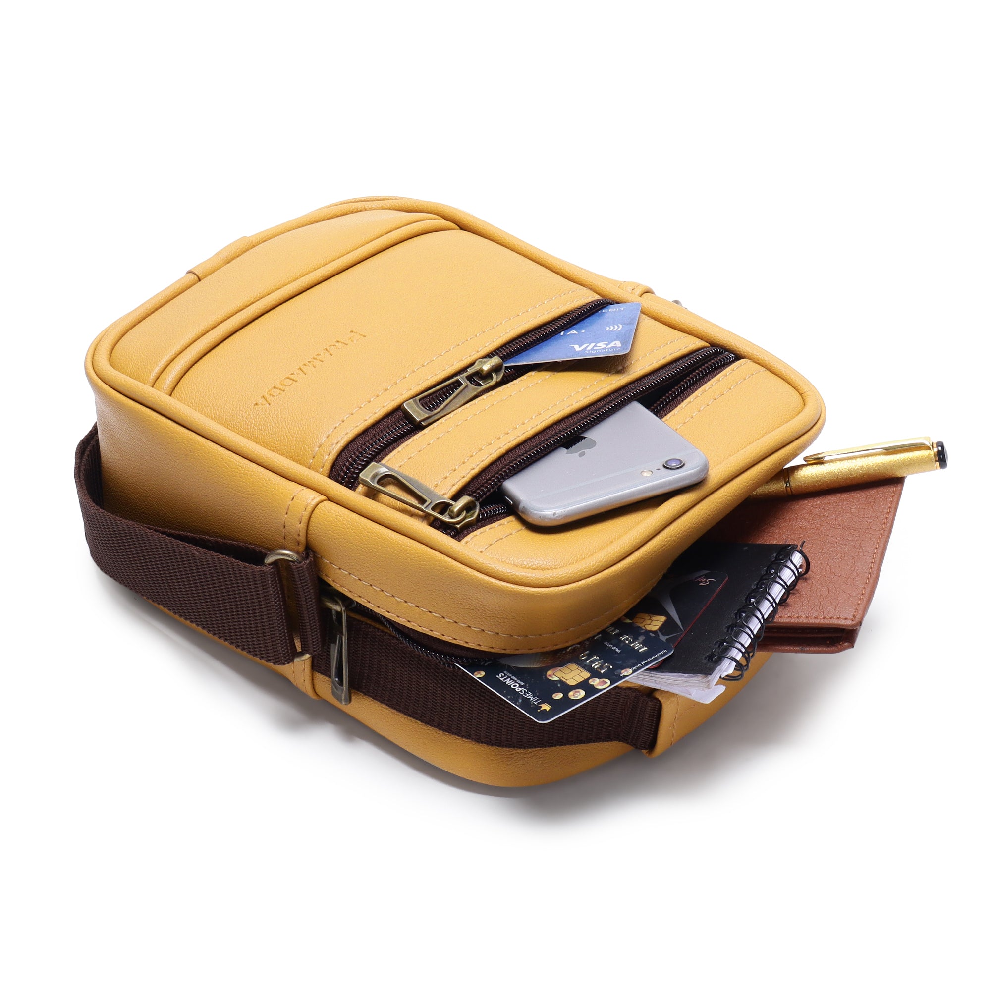 Double Zip Sling bag for men