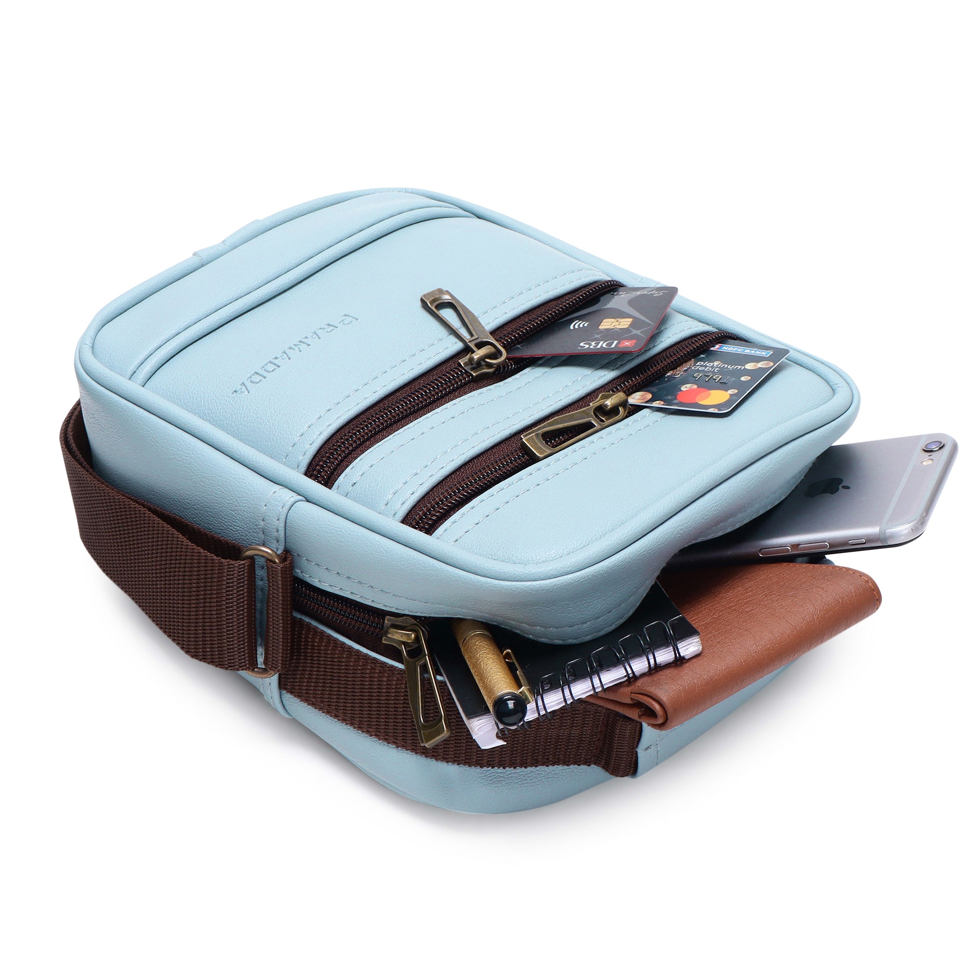 Double Zip Sling bag for men