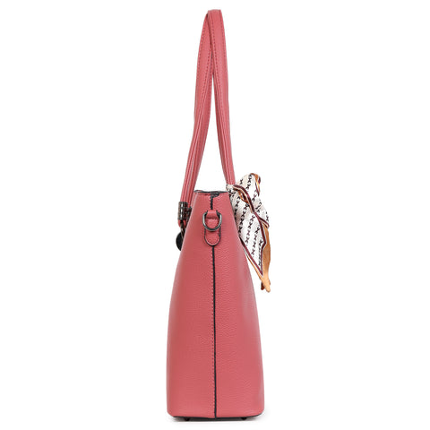 Pretty pink kim tote bag