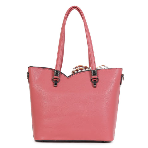 Pretty pink kim tote bag