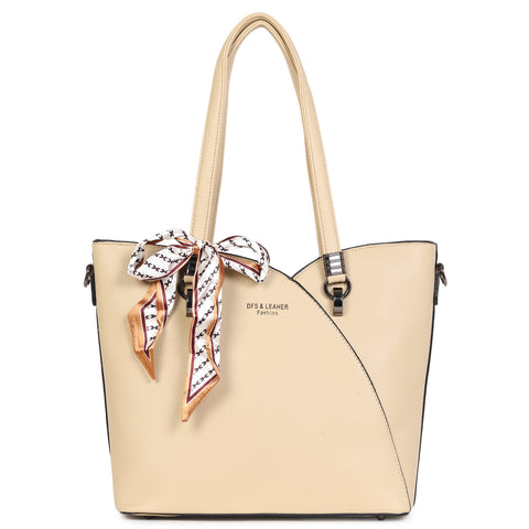 Royal beige kim tote bag
