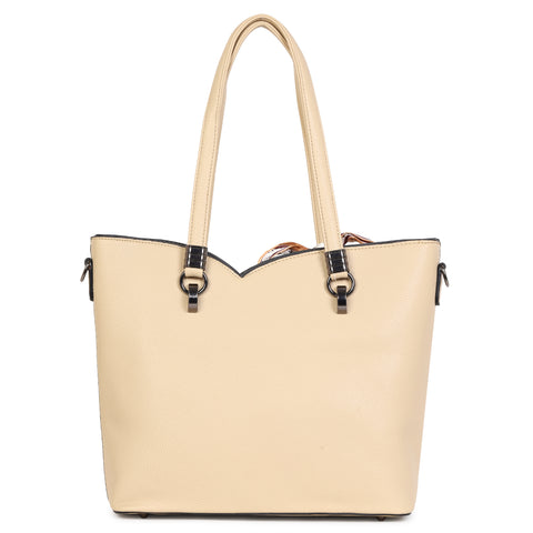 Royal beige kim tote bag
