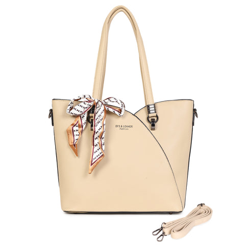 Royal beige kim tote bag