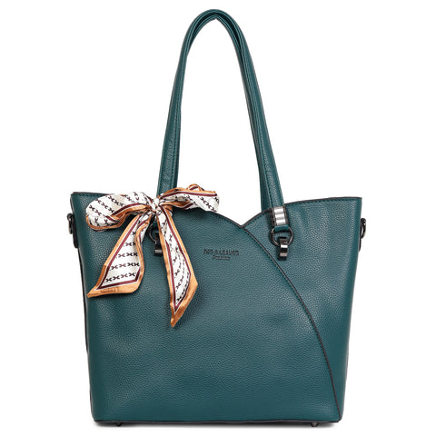 Forest green kim tote bag