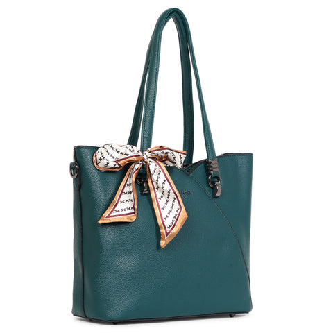Forest green kim tote bag