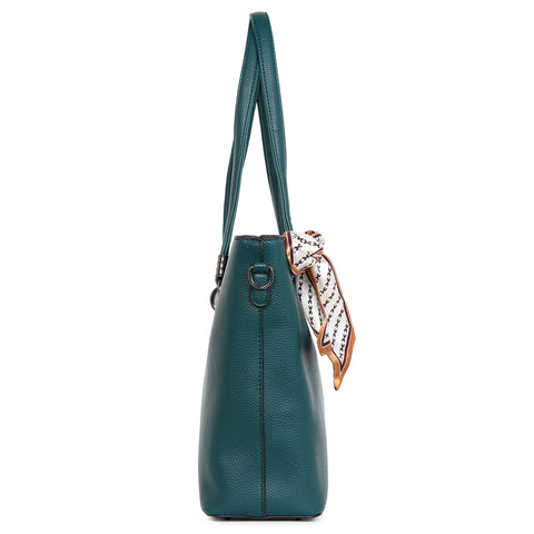 Forest green kim tote bag
