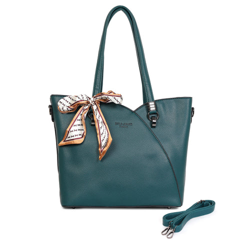 Forest green kim tote bag