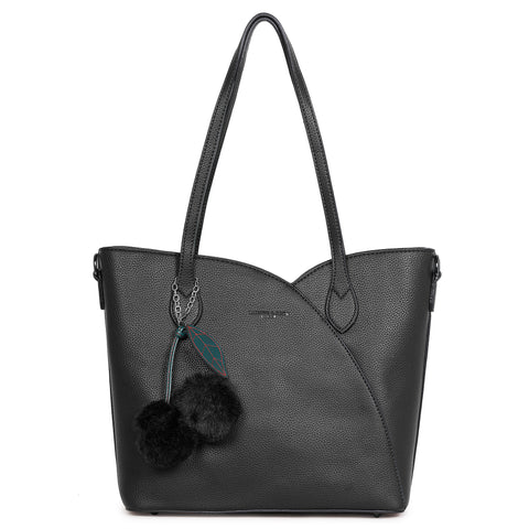 Bold black kim tote bag