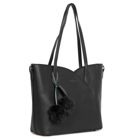 Bold black kim tote bag