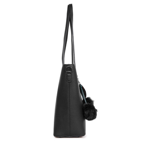 Bold black kim tote bag