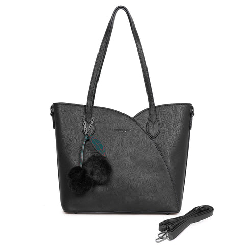 Bold black kim tote bag