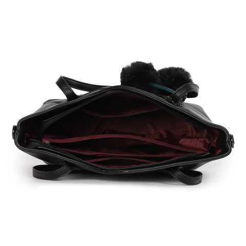 Bold black kim tote bag