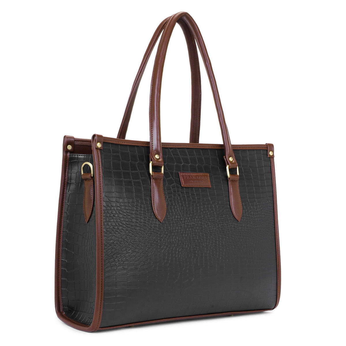 Bianca Croco Leather Tote Bag