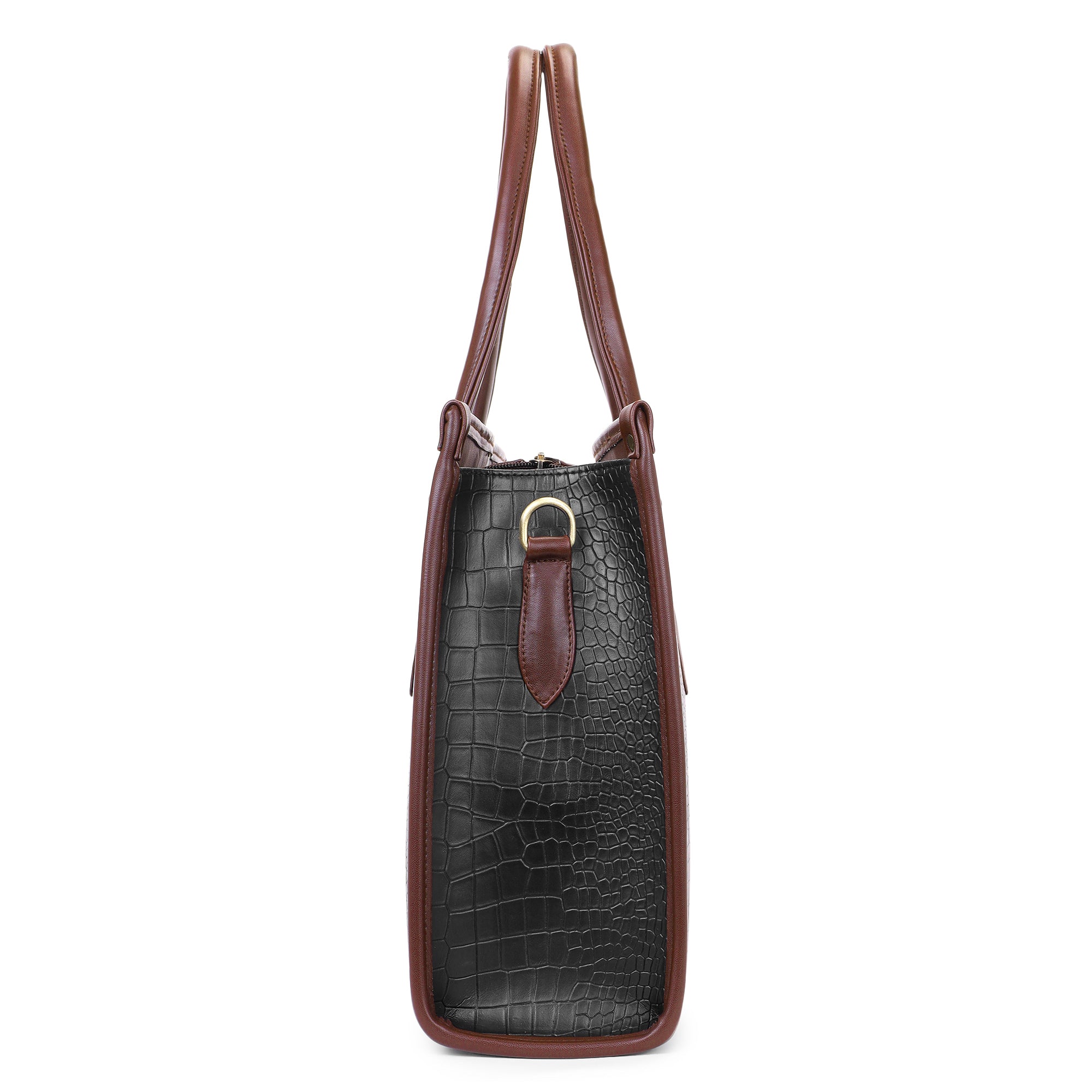 Classic Black Bianca Tote Bag with Ivory Pamela Sling Combo