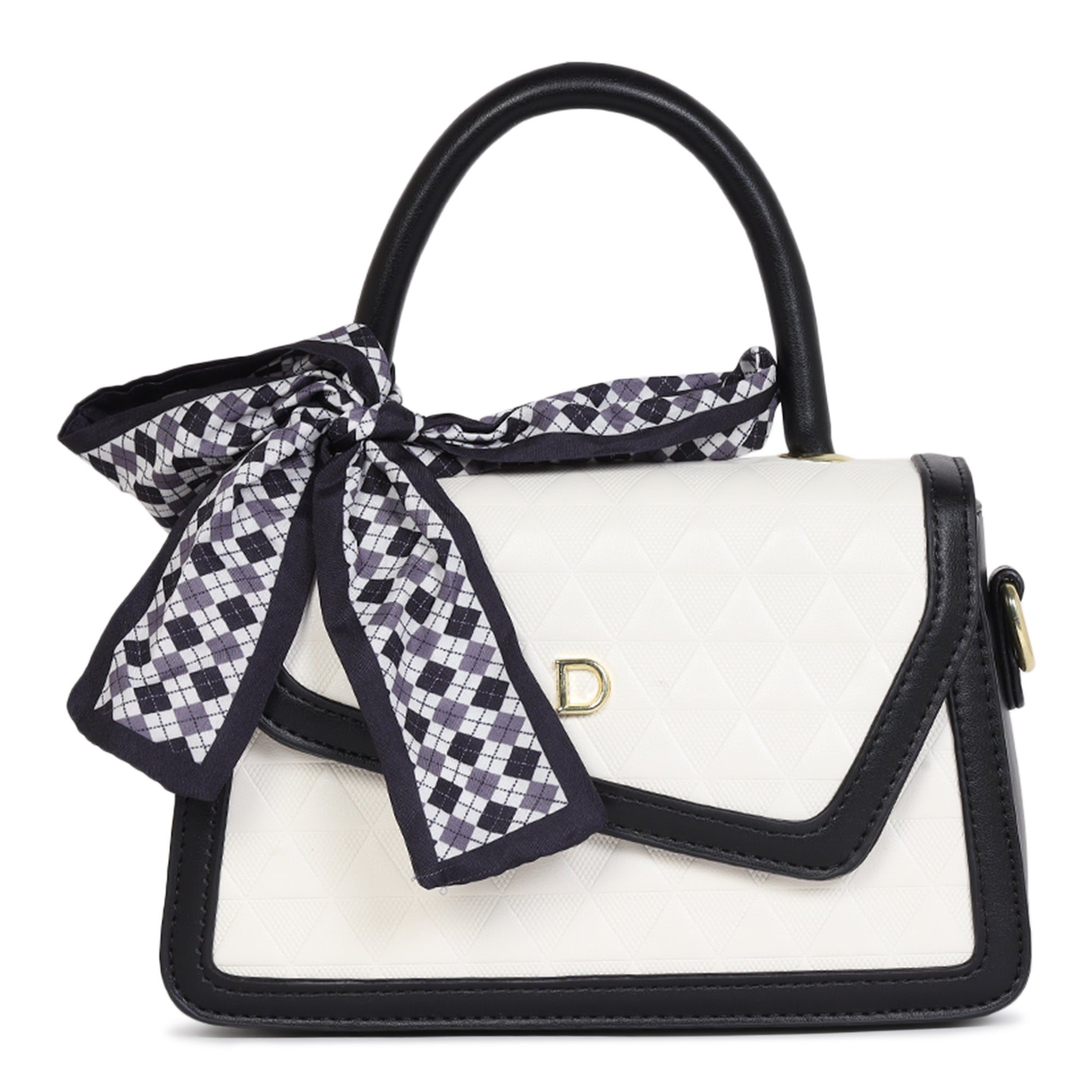 Classis Black and White Daisy Sling bag for woman