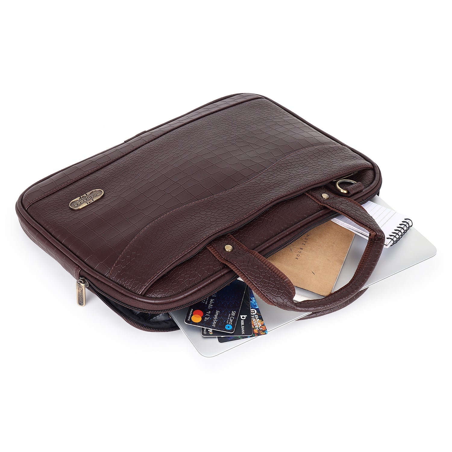 Mocha Brown Pablo Laptop Messenger