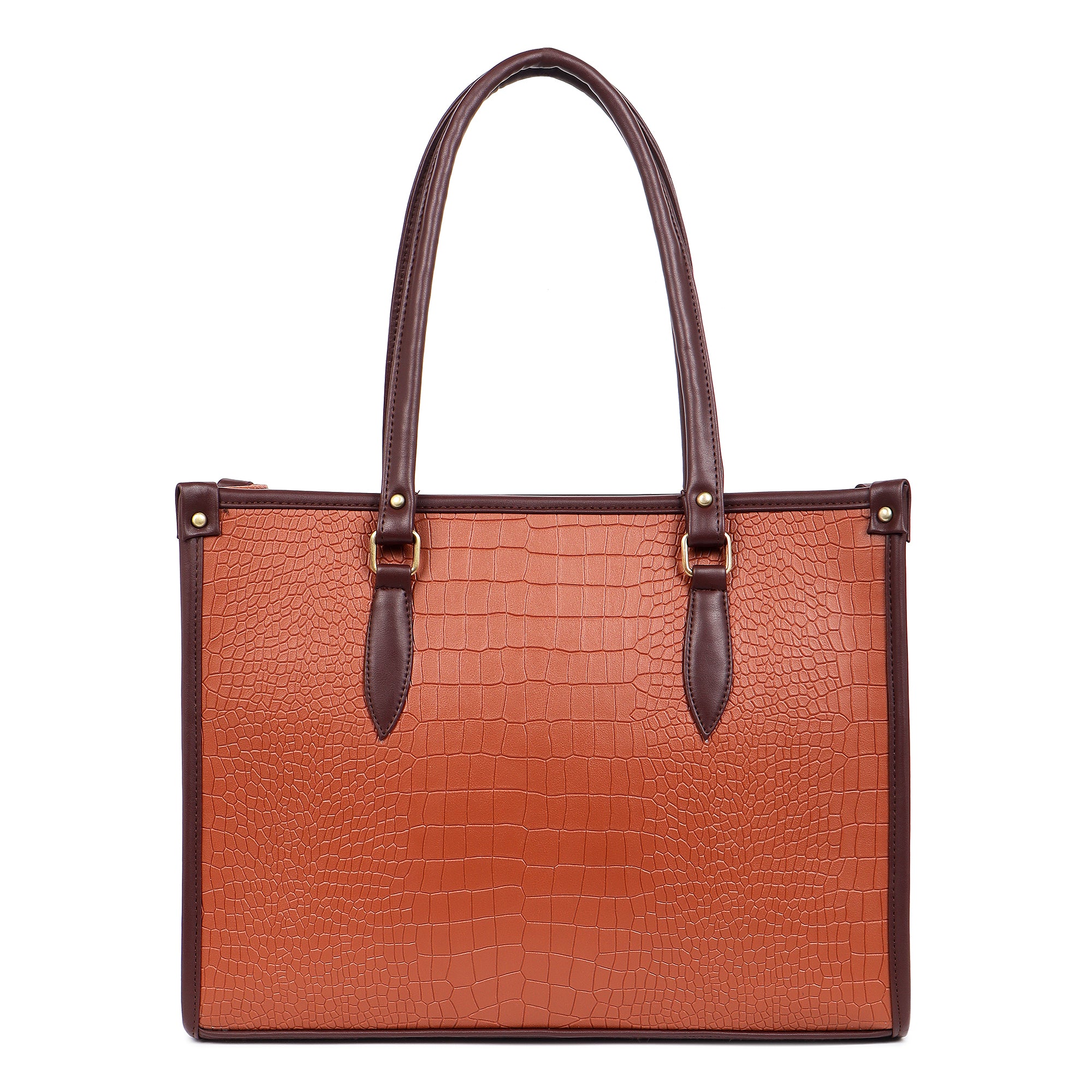 Bianca Croco Leather Tote Bag