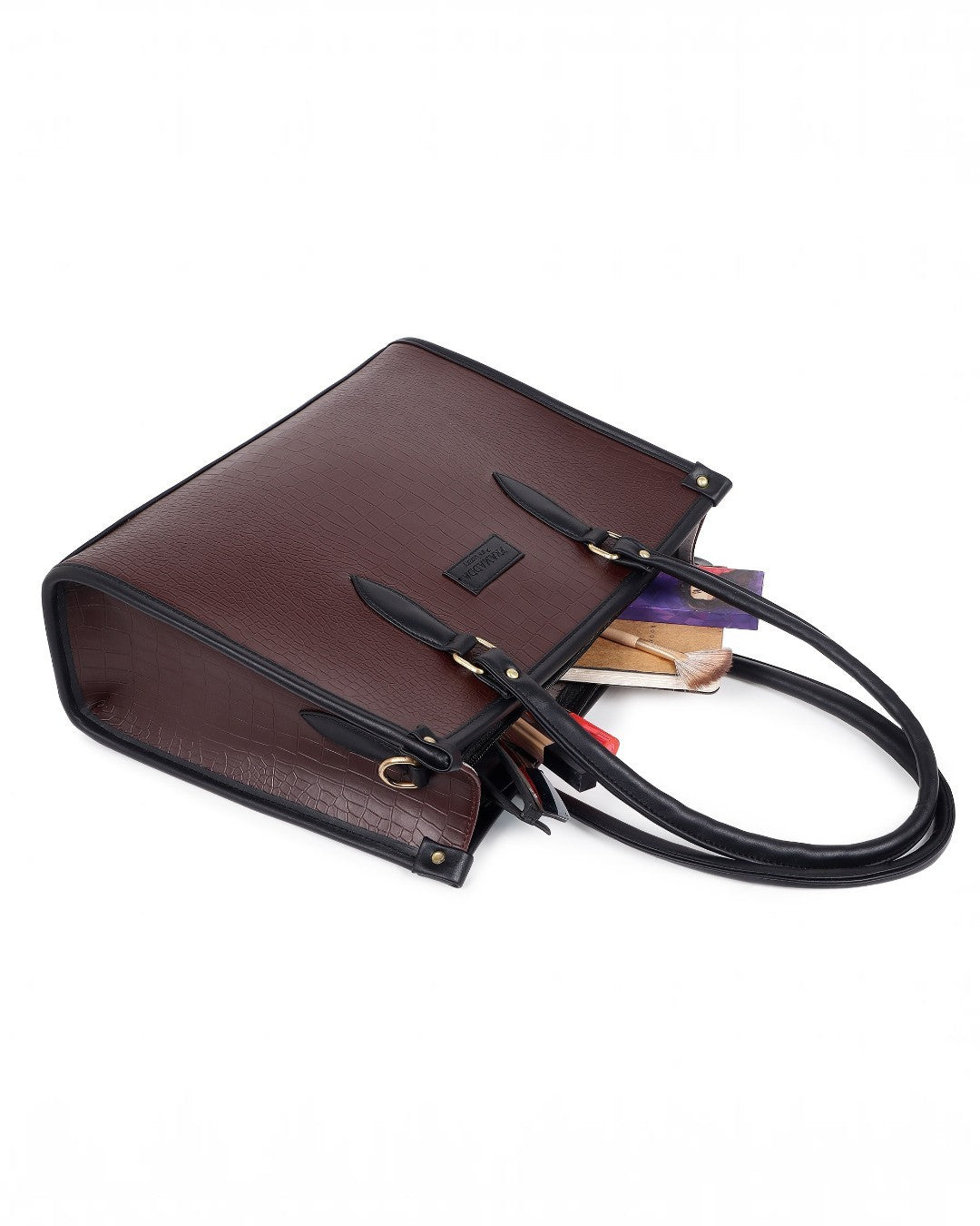 Bianca Croco Leather Tote Bag