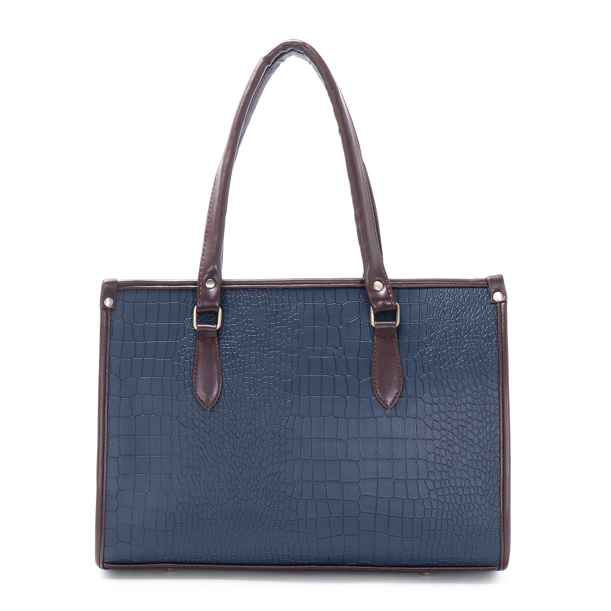 Bianca Croco Leather Tote Bag