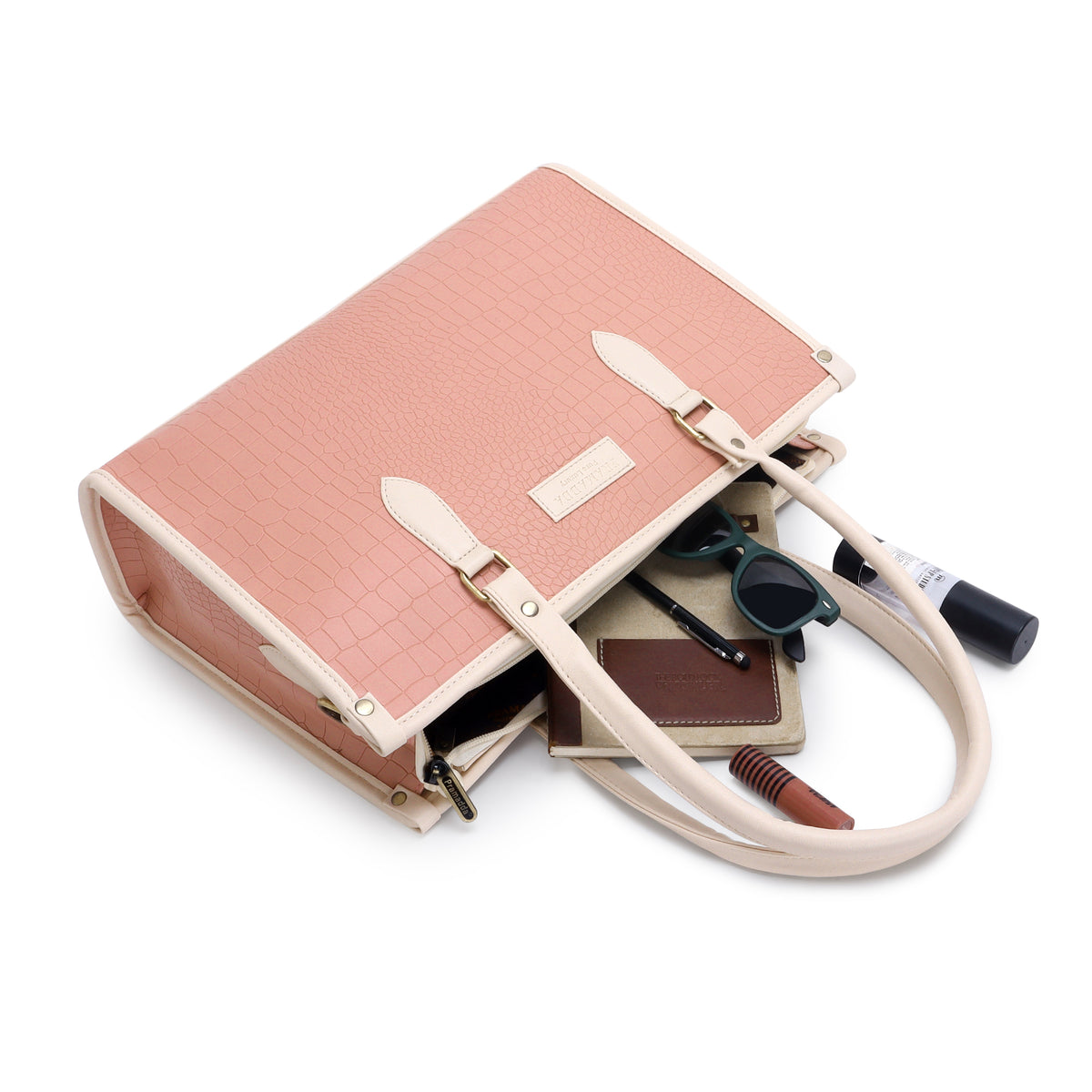 Bianca Tote in Blush Ivory + Brown Dona Sling  (Limited Drop)