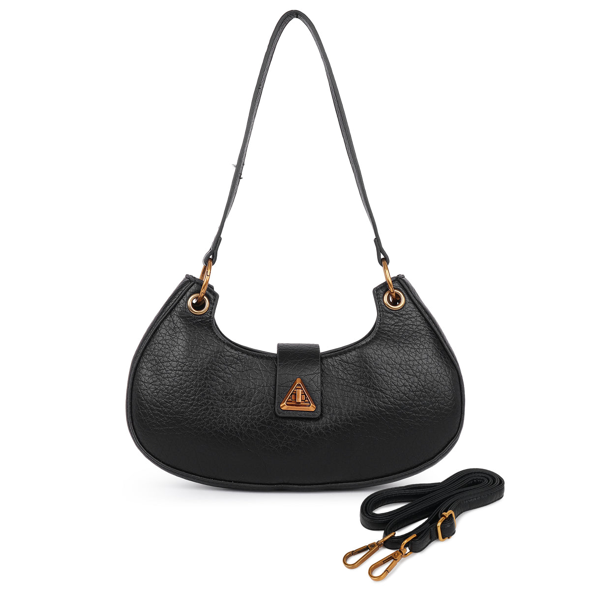 Classic Black Miranda Shoulder Bag for women