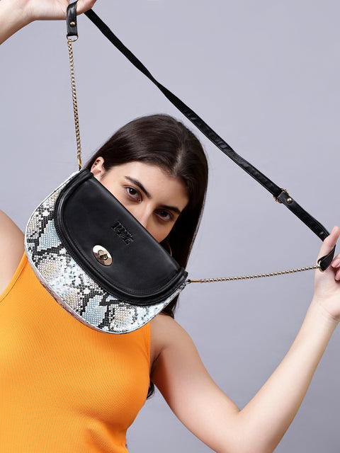 Royal Blue Half Moon Purse For Women