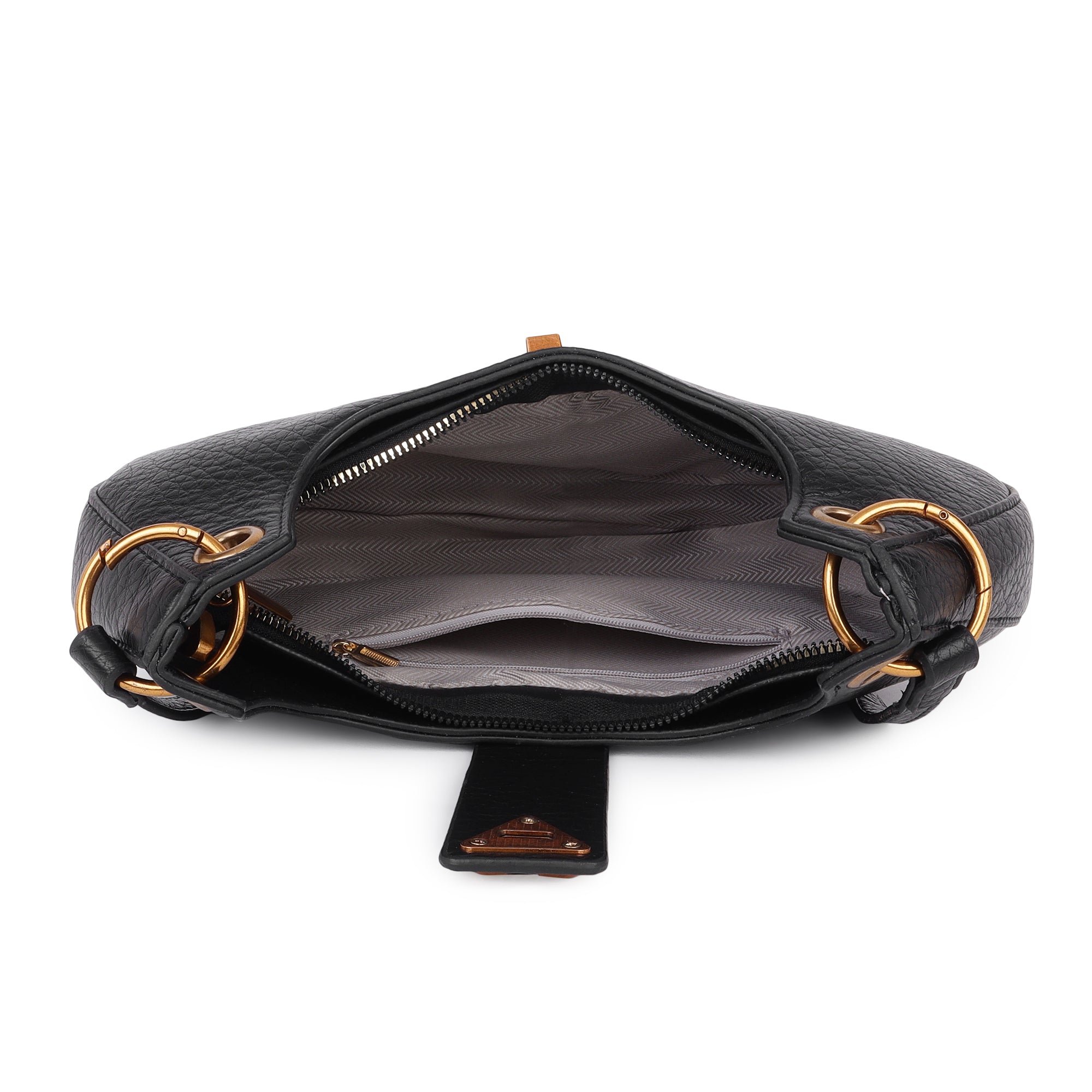 Classic Black Miranda Shoulder Bag for women