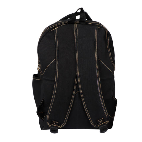 Lappee Canvas Stylish Black Jumbo Backpack for men and women For Office, college, School.