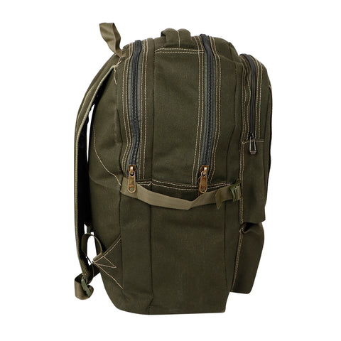 Lappee Canvas Trendy Green Jumbo Backpack for men and women For Office, college, School.