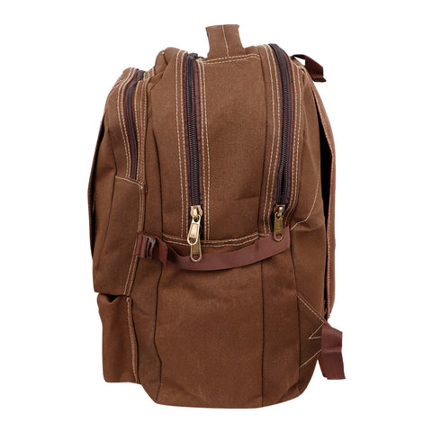 Lappee Canvas Elegant Brown Jumbo Backpack for men and women For Office, college, School.