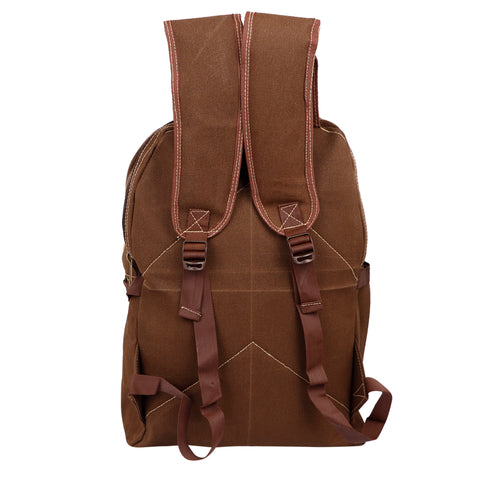 Lappee Canvas Elegant Brown Jumbo Backpack for men and women For Office, college, School.