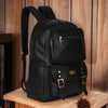 Stylish Elegant Black Milan Vegan Leather Laptop Backpack for Men & Women.