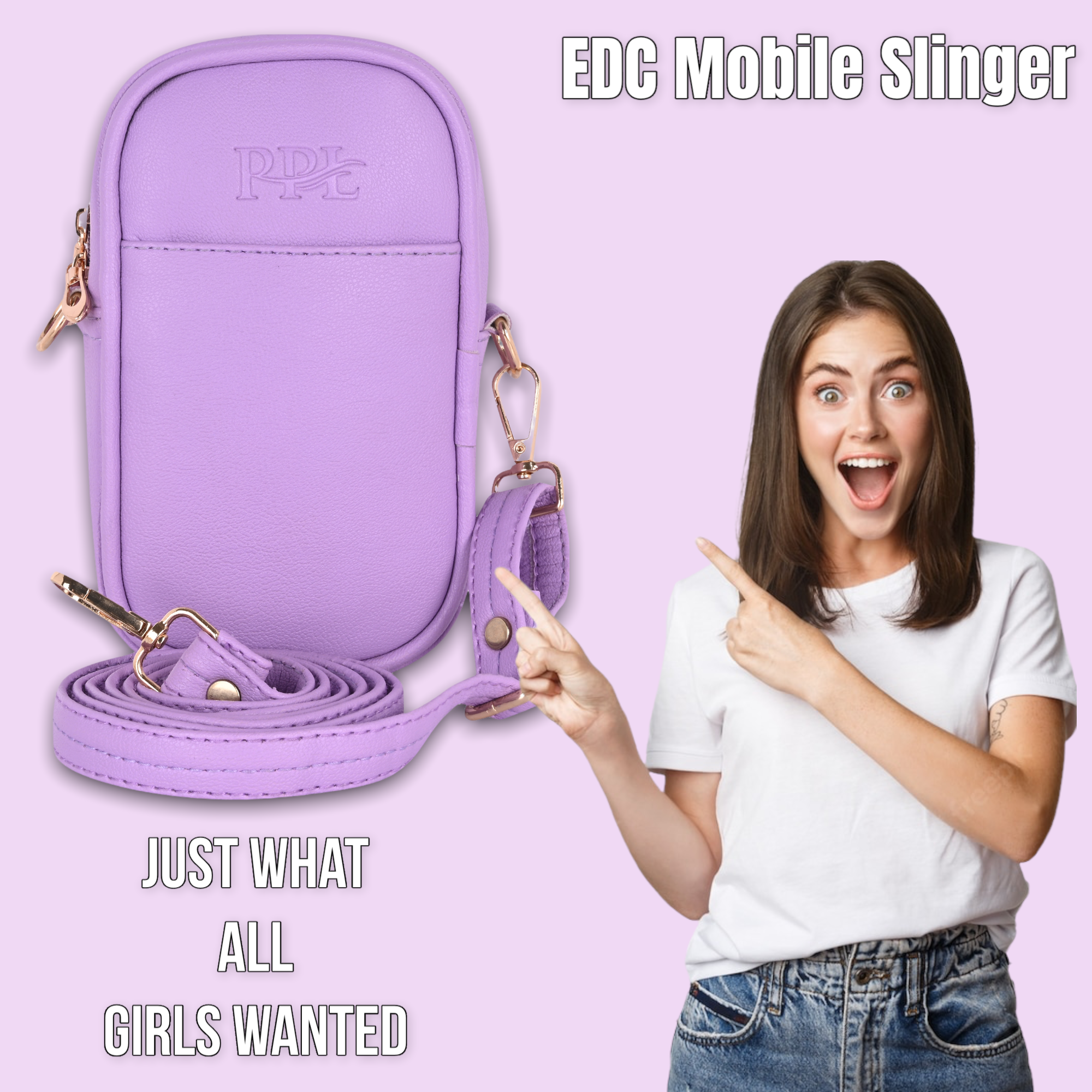 Capsule mobile sling bags for women