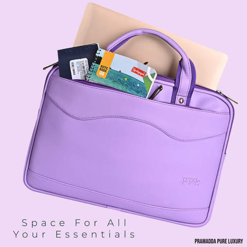 Gorgeous Lilac office Laptop Messenger Bag For Women