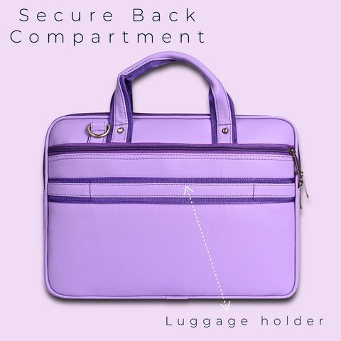 Gorgeous Lilac office Laptop Messenger Bag For Women