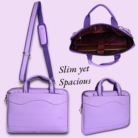 Gorgeous Lilac office Laptop Messenger Bag For Women